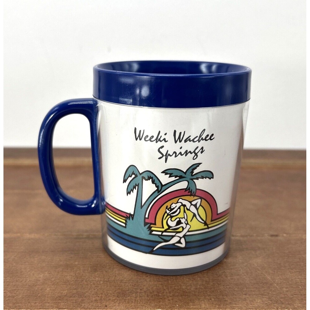 Vintage Weeki Wachee Springs‎ Florida Plastic Mug Cup